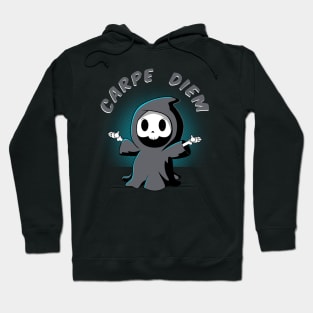 Carpe Die / Funny Grim Reaper Design Hoodie